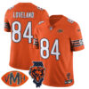 Chicago Bears Honor Virginia Halas McCaskey Jersey – All Stitched – Orange – Colston Loveland – 84 Jersey