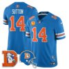 Denver Broncos Throwback Vapor Limited Jersey – All Stitched – Blue – Courtland Sutton Jersey