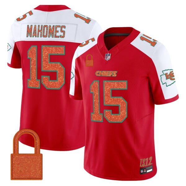 Kansas City Chiefs ‘Taylor Swift – TS12 – The Life of a Showgirl’ Vapor Limited Jersey – All Stitched – Red Alternate – Patrick Mahomes Jersey