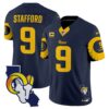 Rams Special Vapor Limited Jersey V2 – All Stitched – Navy – Matthew Stafford Jersey