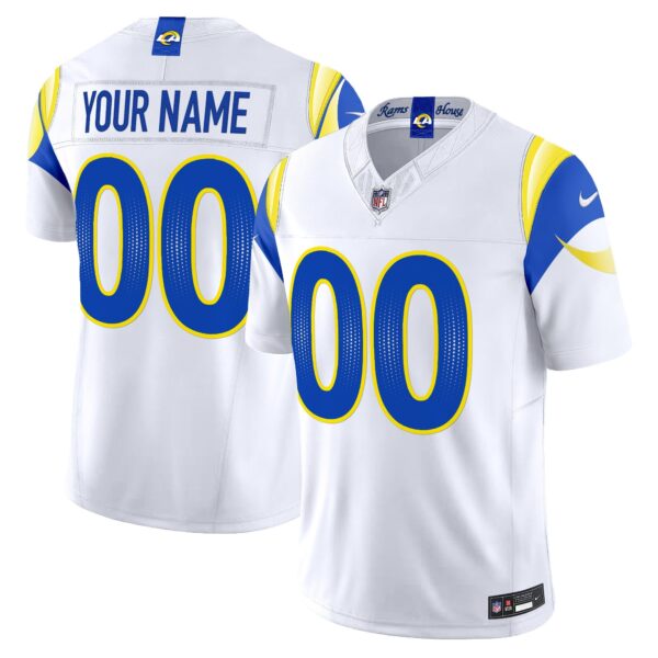 Los Angeles Rams 2025 “Rivalries” Vapor Limited Custom Jersey – All Stitched – White Jersey