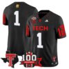 Texas Tech Red Raiders 2025 Vapor Limited Jersey – 100th Anniversary & Texas Patch – All Stitched – Black – #1 Team Jersey