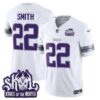 Minnesota Vikings 2025 Winter Warrior Skol Patch Vapor Limited Jersey – All Stitched – White – Harrison Smith Jersey
