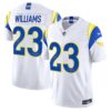 Los Angeles Rams 2025 “Rivalries” Vapor Limited Jersey – All Stitched – White – Kyren Williams Jersey