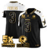Dallas Cowboys 5-Time Champions Patch Vapor Limited Gold Jersey – All Stitched – Alternate – George Pickens Jersey