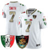 Las Vegas Raiders Mexico Vapor Limited Jersey – All Stitched – White – Geno Smith Jersey