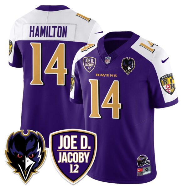 Ravens Purple Rising 2025 Vapor Limited Jersey – All Stitched – Purple Alternate – Kyle Hamilton Jersey