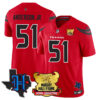 Men’s Houston Texans 2025 Mascot Hall Of Fame Jersey – All Stitched Red Will Anderson Jr. – 51 Jersey