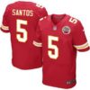 Men’s Kansas City Chiefs #5 Cairo Santos Red Team Color NFL Nike Elite Jersey