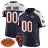 Chicago Bears Honor Virginia Halas McCaskey Custom Jersey – All Stitched Men Alternate Navy Jersey