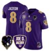 Ravens Purple Rising 2025 Vapor Limited Jersey – All Stitched – Purple – Lamar Jackson Jersey