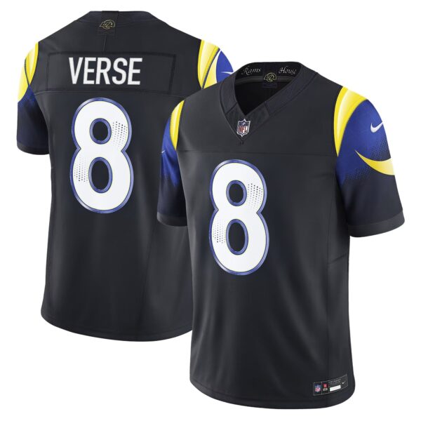 Los Angeles Rams 2025 “Rivalries” Vapor Limited Jersey – All Stitched – Navy Rivalries – Jared Verse Jersey