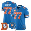 Denver Broncos Throwback Vapor Limited Jersey – All Stitched – Blue – Quinn Meinerz Jersey