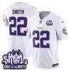 Minnesota Vikings 2025 Winter Warrior Skol Patch Vapor Limited Jersey – All Stitched – White Limited – Harrison Smith Jersey