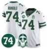 New York Jets Vapor Limited Jersey – Nick Mangold Patch – All Stitched – White – Nick Mangold Jersey