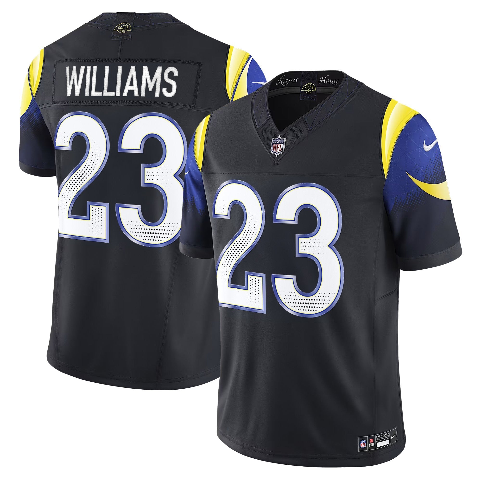 Los Angeles Rams 2025 “Rivalries” Vapor Limited Jersey – All Stitched – Navy Rivalries – Kyren Williams Jersey