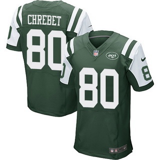 Men’s New York Jets #80 Wayne Chrebet Green Retired Player NFL Nike Elite Jersey