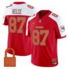Kansas City Chiefs ‘Taylor Swift – TS12 – The Life of a Showgirl’ Vapor Limited Jersey – All Stitched – Red Alternate – Travis Kelce Jersey