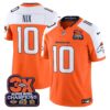 Denver Broncos 3-Time Champions Patch Vapor Limited Jersey – All Stitched – Orange Alternate – Bo Nix Jersey