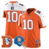 Denver Broncos Throwback Vapor Limited Jersey – All Stitched – Orange Alternate – Bo Nix Jersey