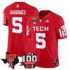 Texas Tech Red Raiders 2025 Vapor Limited Jersey – 100th Anniversary & Texas Patch – All Stitched – Red – Patrick Mahomes Jersey