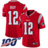 Nike Patriots #12 Tom Brady Red Men’s Stitched NFL Limited Inverted Legend 100th Season Jersey