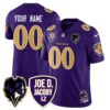 Custom Ravens Purple Rising 2025 Vapor Limited Jersey – All Stitched – Purple Jersey