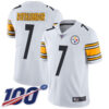 Nike Steelers #7 Ben Roethlisberger White Men’s Stitched NFL 100th Season Vapor Limited Jersey