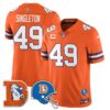 Denver Broncos Throwback Vapor Limited Jersey – All Stitched – Orange – Alex Singleton Jersey