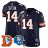 Denver Broncos Throwback Vapor Limited Jersey – All Stitched – Navy – Courtland Sutton Jersey