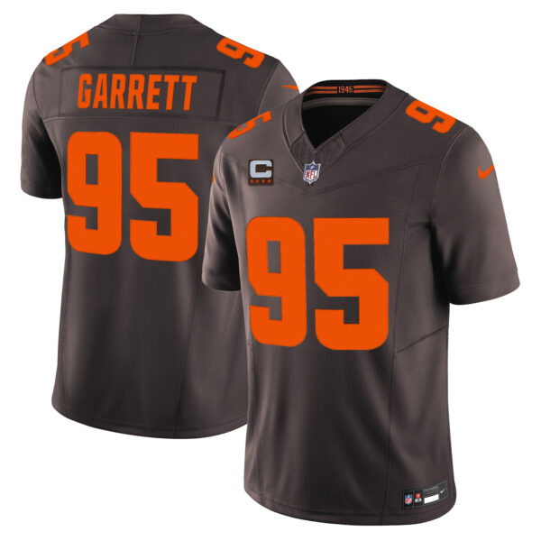 Cleveland Browns ‘Alpha Dawg Edition’ Vapor Limited Jersey – All Stitched Brown Myles Garrett Jersey