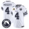 Cowboys “Dallas City” Patch Vapor Limited Jersey – All Stitched – White – Dak Prescott Jersey