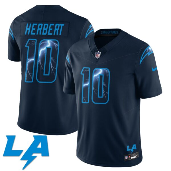 Los Angeles Chargers Rivarly Concept Jersey – All Stitched – Navy – Justin Herbert Jersey