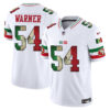 49ers Mexico Vapor Limited Jersey V4 – All Stitched White Fred Warner Jersey