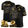 Dallas Cowboys 5-Time Champions Patch Vapor Limited Gold Jersey – All Stitched – Black Gold – Quinnen Williams Jersey