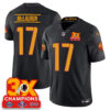 Washington Commanders 3-Time Champions Patch Vapor Limited Jersey – All Stitched – Black – Terry McLaurin Jersey