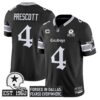 Dallas Cowboys Gothic Lone Star Edition Vapor Limited Jersey – All Stitched – Black – Dak Prescott Jersey
