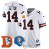 Denver Broncos Throwback Vapor Limited Jersey – All Stitched – White – Courtland Sutton Jersey