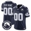 Cowboys Dallas City Patch Vapor Limited Custom Jersey – All Stitched – Navy Jersey