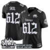 Minnesota Vikings Gothic Norseblood Edition Vapor Limited Jersey – All Stitched – Black – Skol Jersey