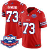 Buffalo Bills 2025 Jersey All Stitched – Farewell to Highmark Stadium Red Dion Dawkins – 73 Jersey
