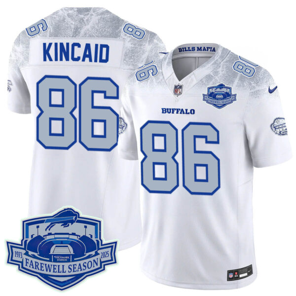 Buffalo Bills 2025 Jersey All Stitched – Farewell to Highmark Stadium – Rivalry – Dalton Kincaid Jersey