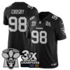 Las Vegas Raiders 3-Time Champions Patch Vapor Limited Jersey – All Stitched – Black – Maxx Crosby Jersey