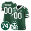 Custom New York Jets Vapor Limited Jersey – Nick Mangold Patch – All Stitched – Green Jersey