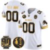 Detroit Lions 2024 90th & John Madden Patch Gold Vapor Limited Custom Jersey V2 – All Stitched – White Gold Jersey