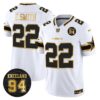 Dallas Cowboys #94 Marshawn Kneeland Memorial Patch Gold Vapor Limited Jersey – All Stitched – White Gold – Emmitt Smith Jersey