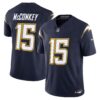 Los Angeles Chargers 2025 Alternate Charger Power Vapor Limited Jersey – All Stitched – Navy – Ladd McConkey Jersey