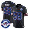 Buffalo Bills 2024 Vapor Limited Jersey – Est. 1960 Patch – All Stitched – Black – Matt Milano Jersey