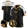 Green Bay Packers 4-Time Champions Vapor Limited Jersey – John Madden Patch – All Stitched – Alternate – Micah Parsons Jersey