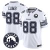 Cowboys “Dallas City” Patch Vapor Limited Jersey – All Stitched – White – CeeDee Lamb Jersey